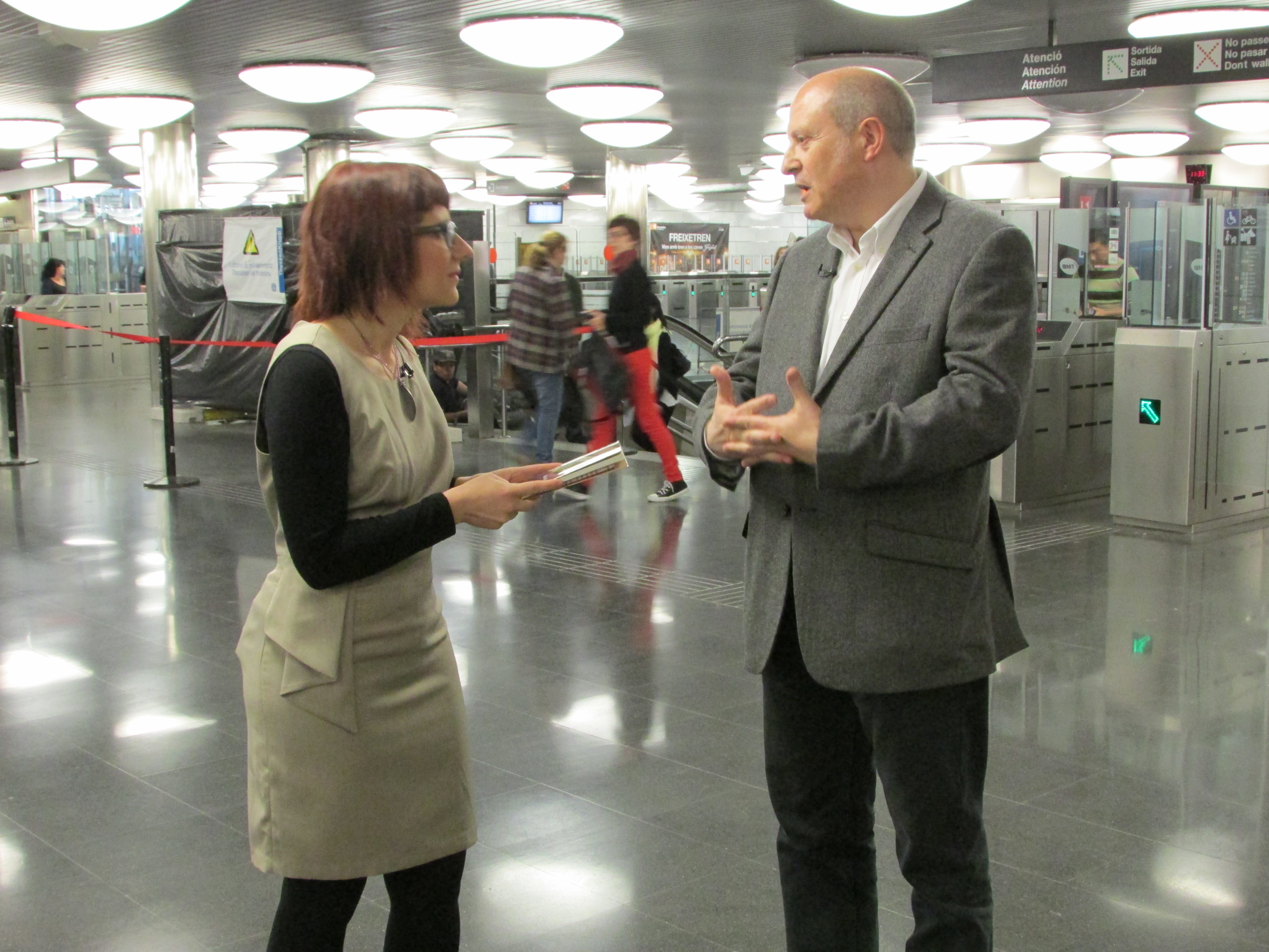 Entrevista de Marta Ballesta a BTV a propòsit de Llegir al metro